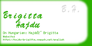 brigitta hajdu business card